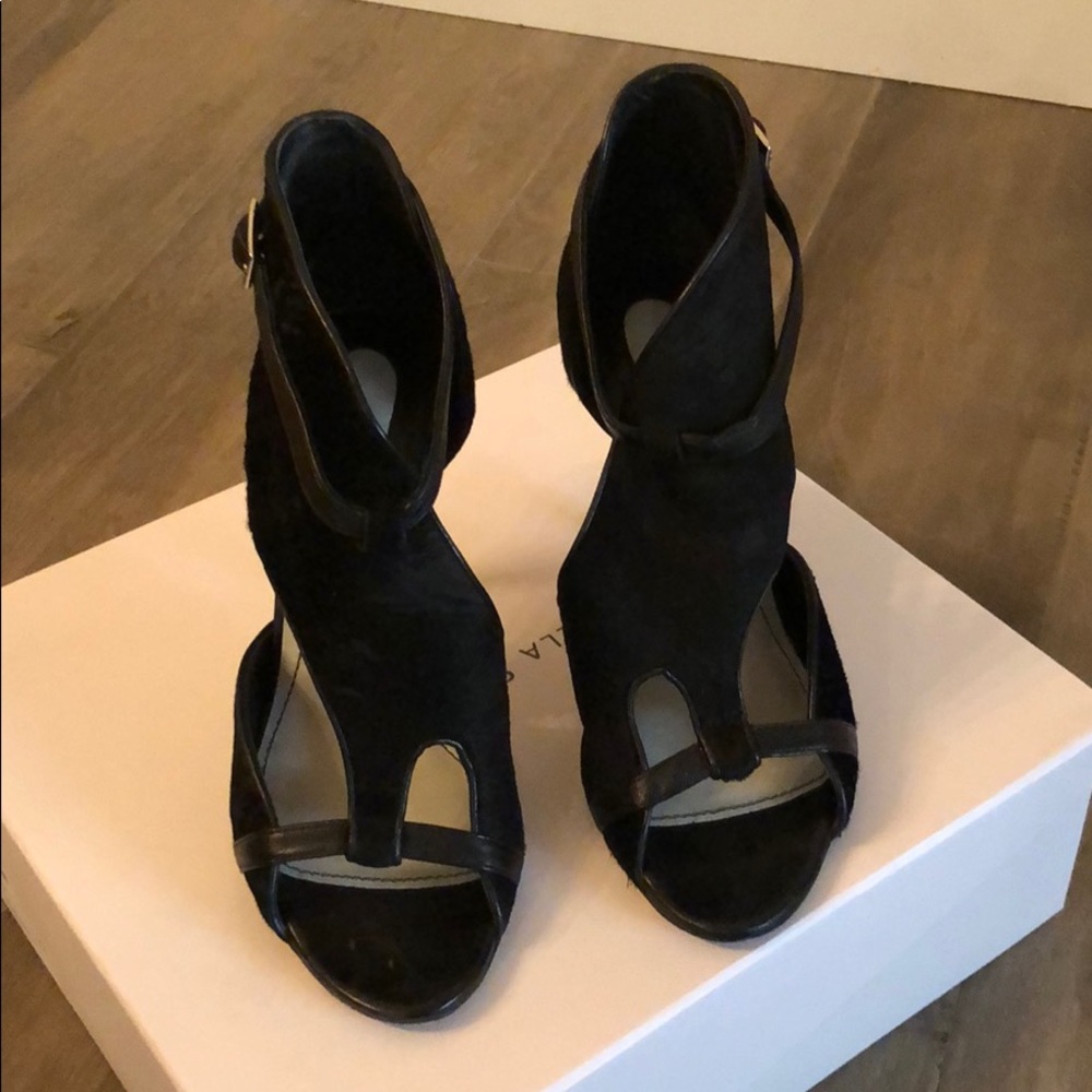 Black stiletto heels